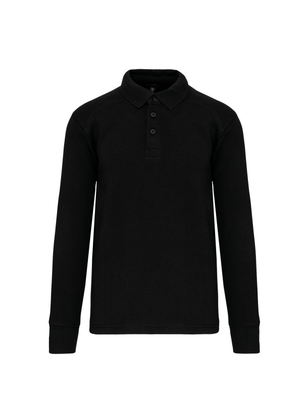 Sweatshirt com decote tipo polo - WK4000
