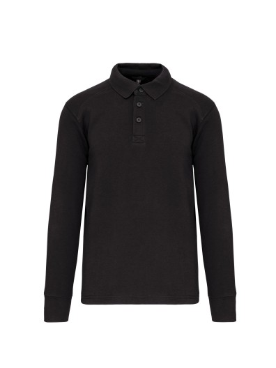 Sweatshirt com decote tipo polo - WK4000