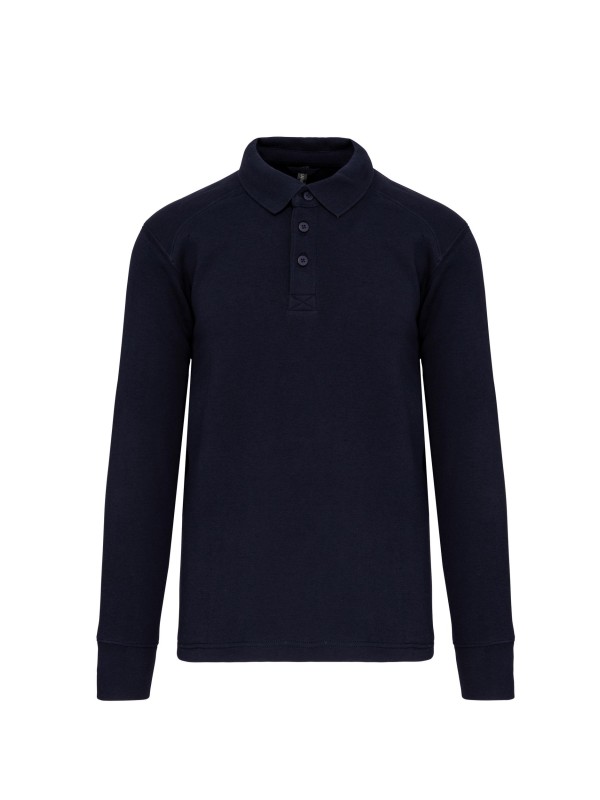 Sweatshirt com decote tipo polo - WK4000