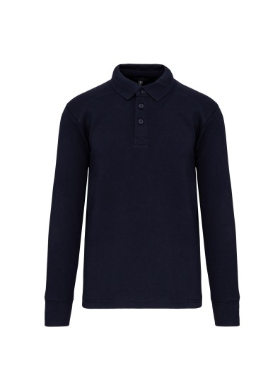 Sweatshirt com decote tipo polo - WK4000