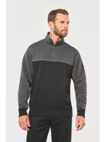 Sweatshirt meio fecho eco-responsvel unissexo - WK404X