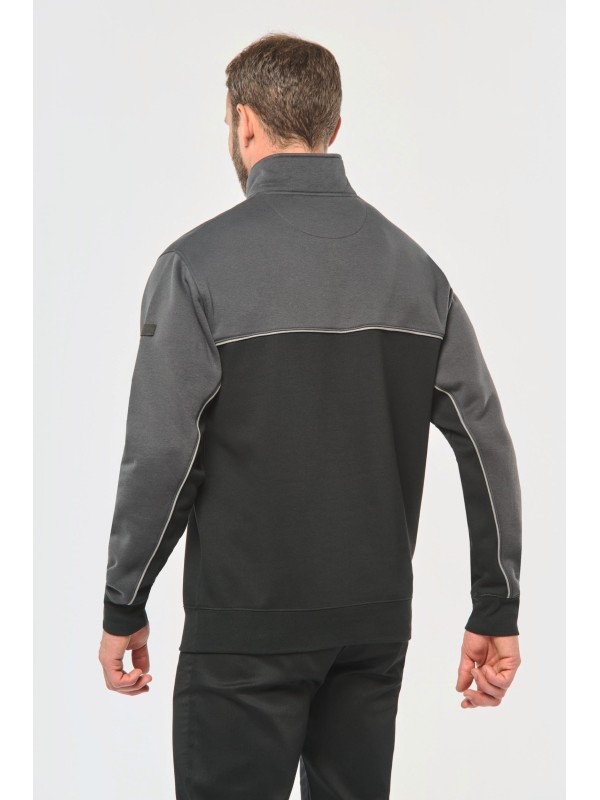 Sweatshirt meio fecho eco-responsvel unissexo - WK404X