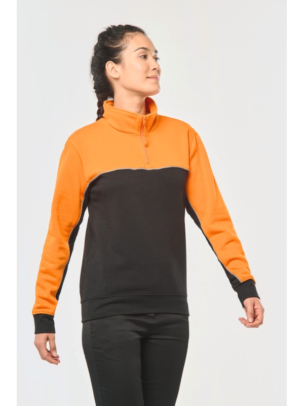Sweatshirt meio fecho eco-responsvel unissexo - WK404X