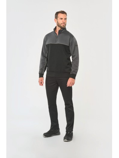 Sweatshirt meio fecho eco-responsvel unissexo - WK404X