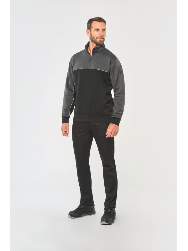 Sweatshirt meio fecho eco-responsvel unissexo - WK404X