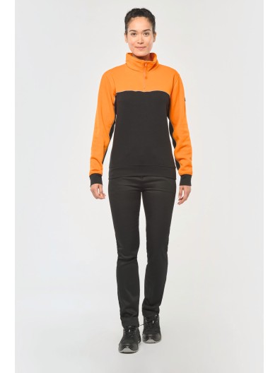 Sweatshirt meio fecho eco-responsvel unissexo - WK404X