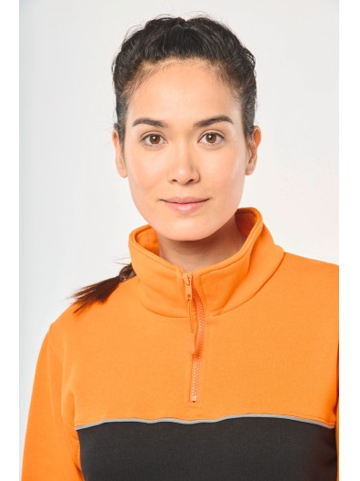 Sweatshirt meio fecho eco-responsvel unissexo - WK404X