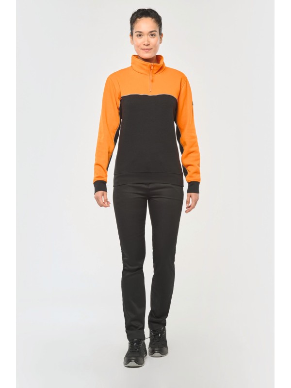 Sweatshirt meio fecho eco-responsvel unissexo - WK404X