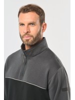Sweatshirt meio fecho eco-responsvel unissexo - WK404X