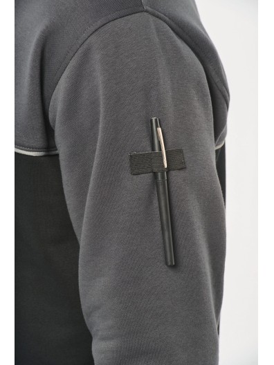 Sweatshirt meio fecho eco-responsvel unissexo - WK404X