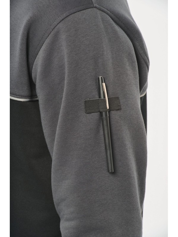 Sweatshirt meio fecho eco-responsvel unissexo - WK404X