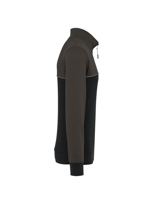 Sweatshirt meio fecho eco-responsvel unissexo - WK404X