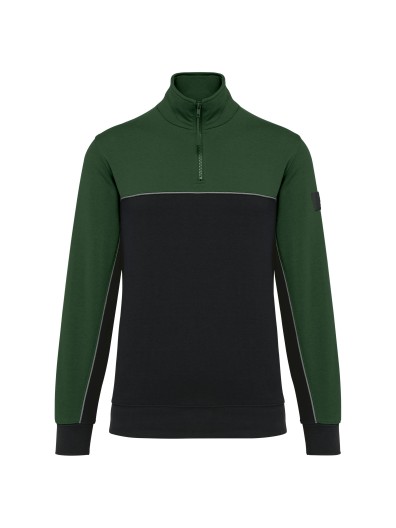 Sweatshirt meio fecho eco-respons�vel unissexo - WK404X