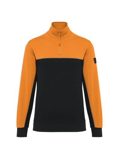 Sweatshirt meio fecho eco-responsvel unissexo - WK404X