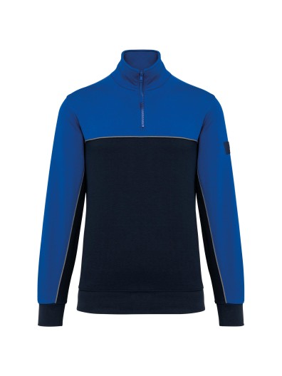 Sweatshirt meio fecho eco-responsvel unissexo - WK404X