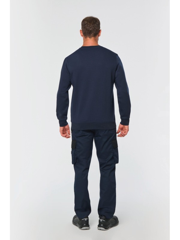 Sweatshirt Day To Day unissexo com bolso com fecho contraste - WK403X