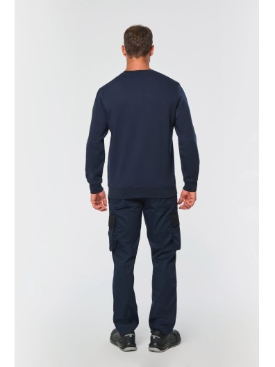 Sweatshirt Day To Day unissexo com bolso com fecho contraste - WK403X