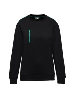 Sweatshirt Day To Day unissexo com bolso com fecho contraste - WK403X