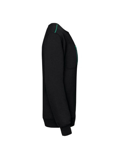 Sweatshirt Day To Day unissexo com bolso com fecho contraste - WK403X