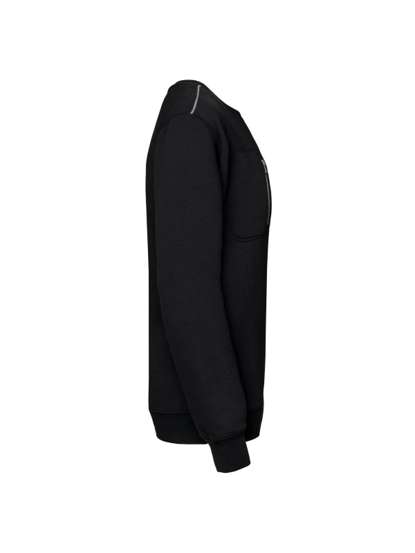 Sweatshirt Day To Day unissexo com bolso com fecho contraste - WK403X