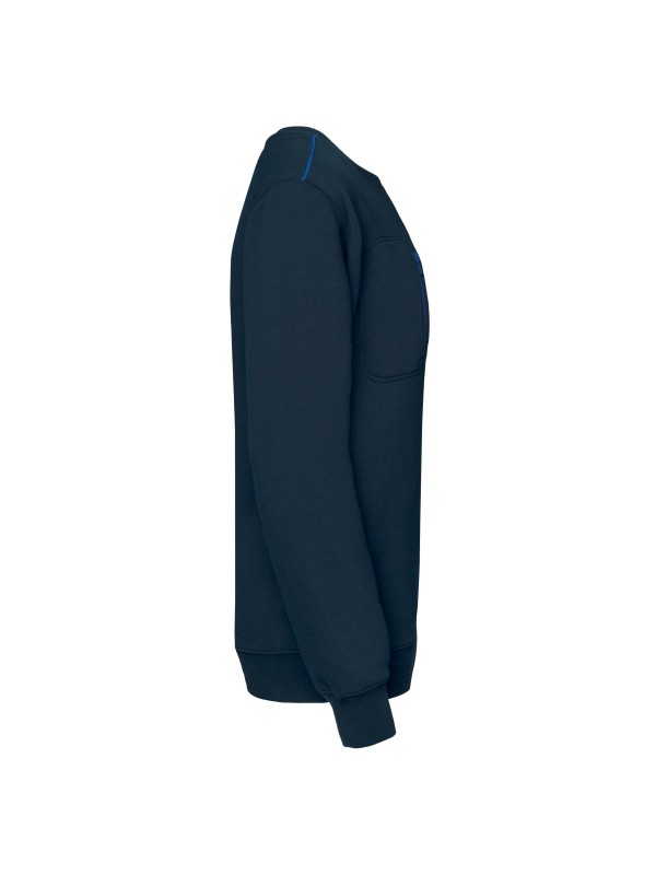 Sweatshirt Day To Day unissexo com bolso com fecho contraste - WK403X