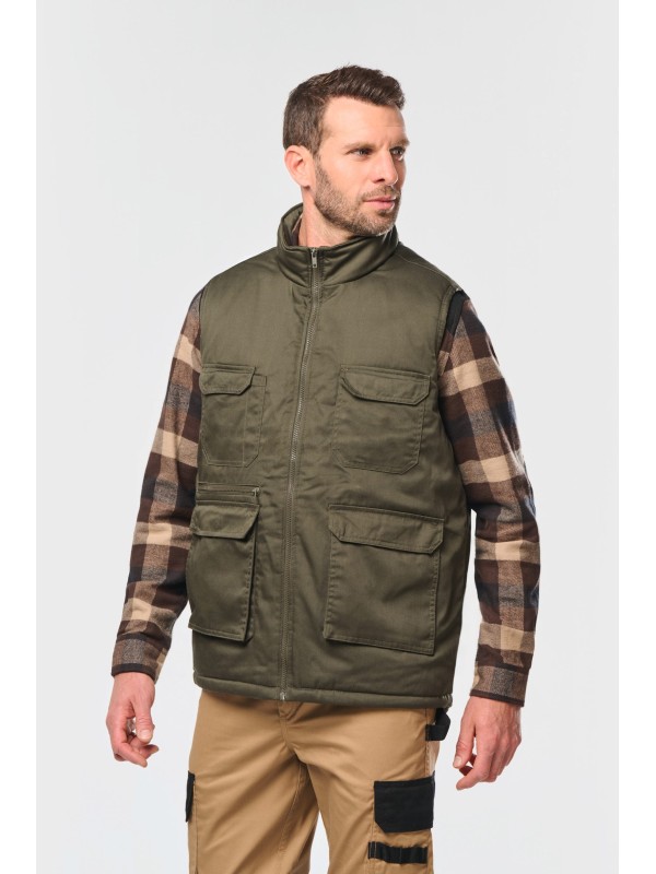 Colete multibolsos acolchoado unissexo - WK607