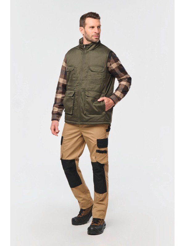 Colete multibolsos acolchoado unissexo - WK607