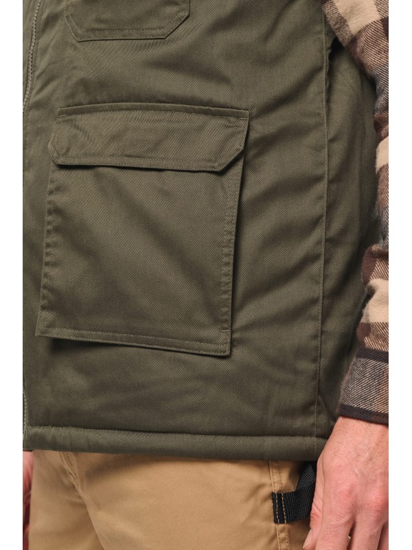 Colete multibolsos acolchoado unissexo - WK607