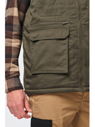 Colete multibolsos acolchoado unissexo - WK607