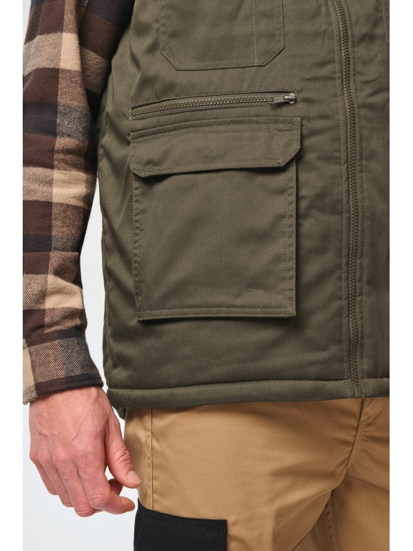 Colete multibolsos acolchoado unissexo - WK607