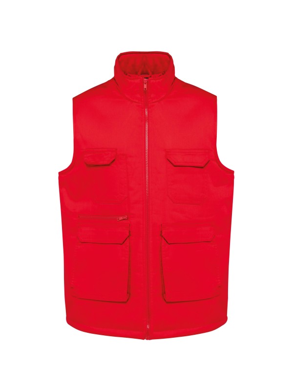 Colete multibolsos acolchoado unissexo - WK607