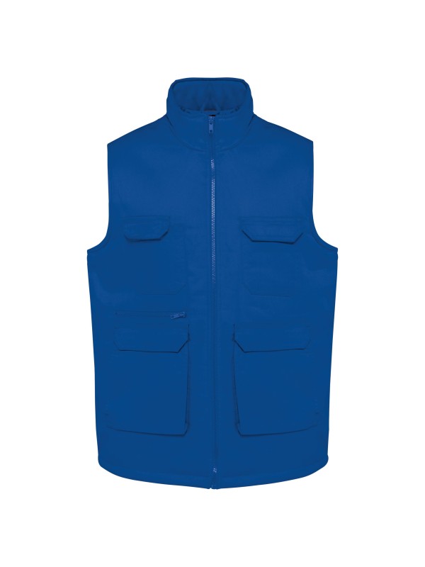 Colete multibolsos acolchoado unissexo - WK607