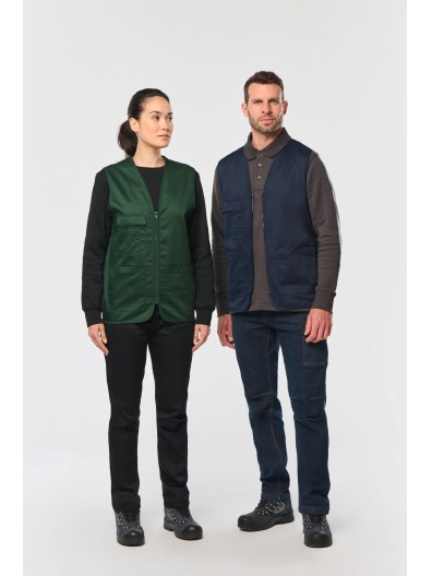 Colete multibolsos unissexo - WK608