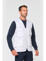 Colete multibolsos forrado unissexo - WK609