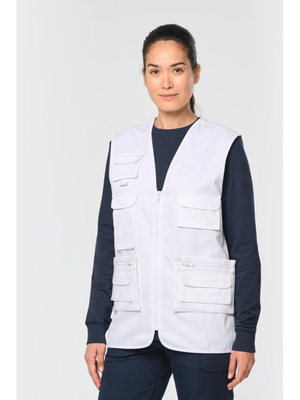 Colete multibolsos forrado unissexo - WK609