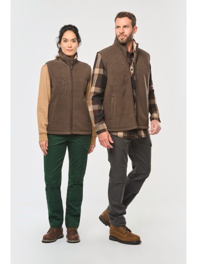 Colete polar com interior em sherpa unissexo - WK610