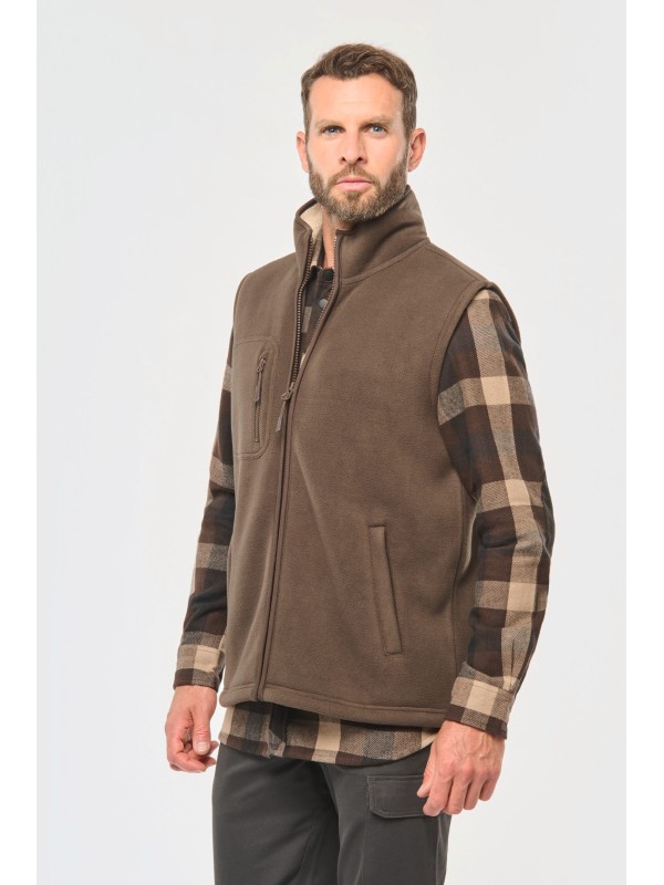 Colete polar com interior em sherpa unissexo - WK610