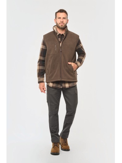 Colete polar com interior em sherpa unissexo - WK610