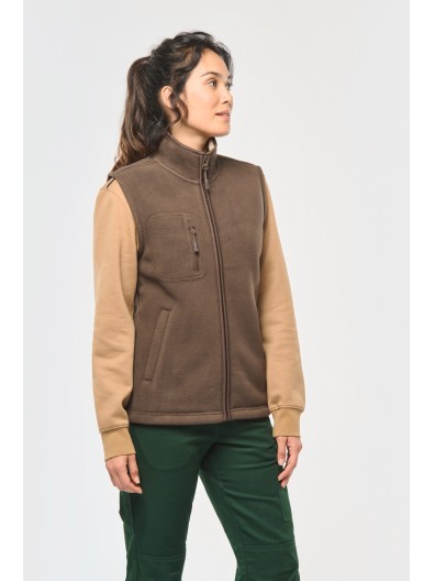 Colete polar com interior em sherpa unissexo - WK610