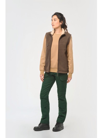 Colete polar com interior em sherpa unissexo - WK610