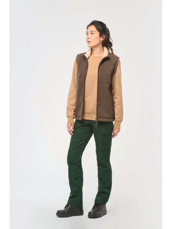 Colete polar com interior em sherpa unissexo - WK610