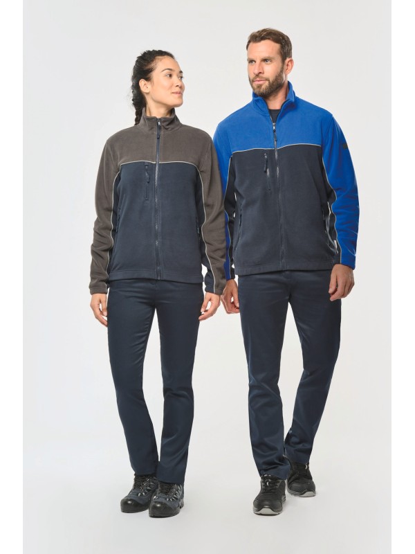 Casaco polar bicolor eco-respons�vel unissexo