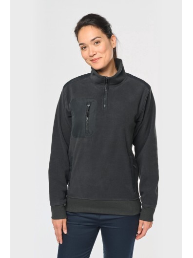 Camisola polar meio fecho eco-responsvel unissexo - WK905