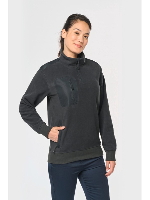 Camisola polar meio fecho eco-responsvel unissexo - WK905