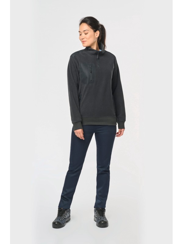 Camisola polar meio fecho eco-responsvel unissexo - WK905