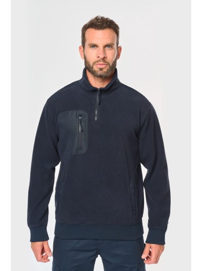 Camisola polar meio fecho eco-responsvel unissexo - WK905