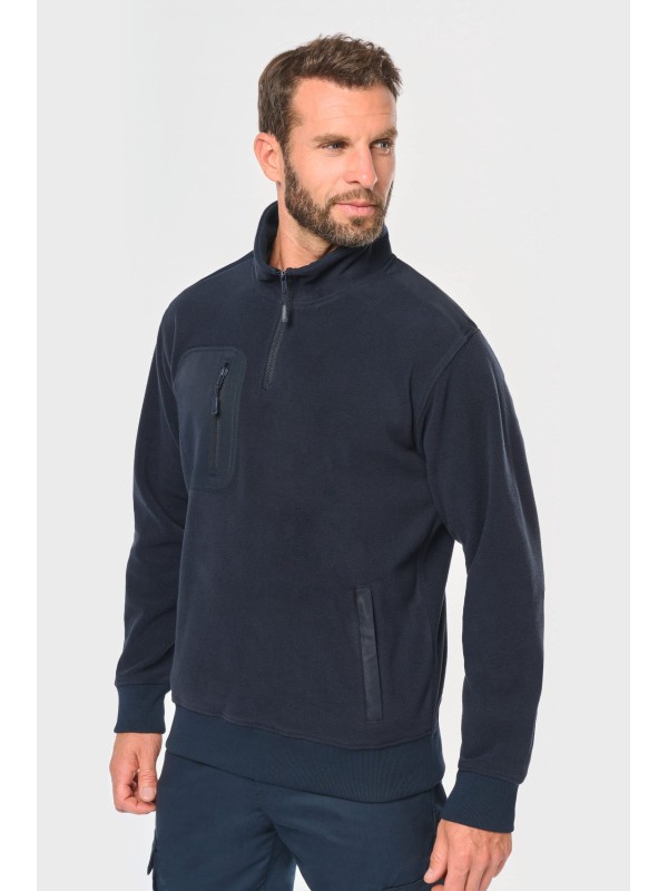 Camisola polar meio fecho eco-responsvel unissexo - WK905