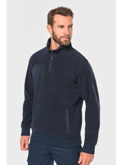 Camisola polar meio fecho eco-responsvel unissexo - WK905