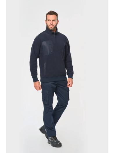 Camisola polar meio fecho eco-responsvel unissexo - WK905