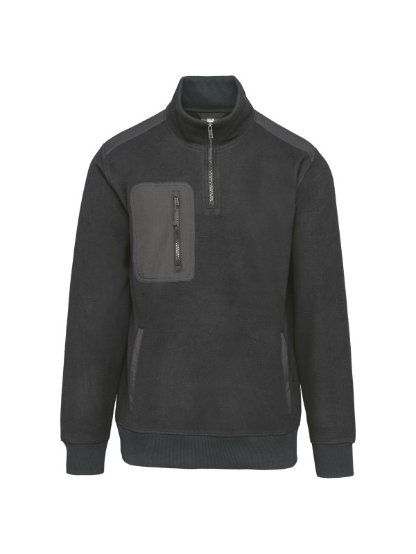 Camisola polar meio fecho eco-responsvel unissexo - WK905